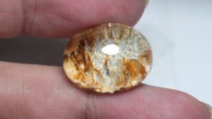 21.85 ct โป่งขาม ( Quartz) พม่า ไข่หลังเบี้ย