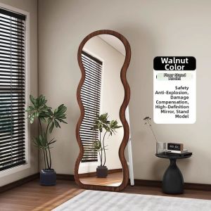 Wave-shaped Full-length Mirror