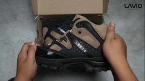 Sepatu Safety Pria Ujung Besi Gunung Hiking Trekking Lavio Gibson