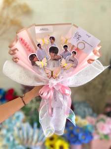 Buket foto custom foto sendiri | buket foto mix butterfly | buket foto | buket kupu-kupu | buket custom | sopiestyle