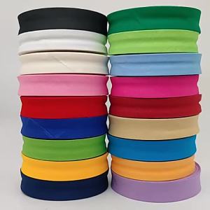 1 (25mm) Width 100% Cotton Single Folded Bias Tape Ironed Bias Binding for Garment Table Cloth Quilt DIY Craft Sewing Tape