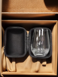 Portable Crystal Wine Glass Travel Red Wine Glass Single Handheld Cup Outdoor Water Cup Nordic Style Country Wind Handmade