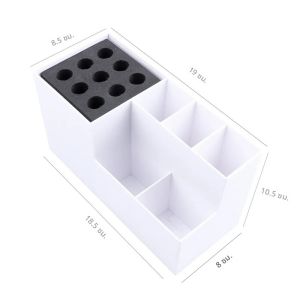 ที่วางกรรไกรร้านตัดผมกรรไกรหวีคลิปจัดกล่องเดินทางอะคริลิคจัดเก็บอุปกรณ์ร้านตัดผมกรรไกรหวีคลิปชั้นวาง