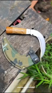 Pisau Mini Sabit Peralatan Berkebun Padi Sayur Buah Baja Asli Pertanian Fulltang Pisau Rumput