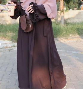 Habibah Abaya Tangan Kriwil Busui Friendly Abaya Terbaru