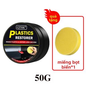 Chất Phục Hồi Nhựa Ô Tô Làm Bóng Nội Thất Làm Mới Da & Tấm Ốp Phủ Sáp Bảo Vệ 30ml/50ml/100ml - Đánh Bóng Đen Sửa Chữa Vết Xước