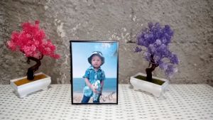 Cetak foto bingkai blok minimalis kekinian ukuran 14x19