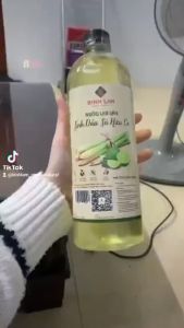 02 Combo Nước lau sàn nhà và Xịt phòng tinh dầu sả đuổi muỗi khử mùi diệt khuẩn Bình Lam Natural 1000ml - 250ml