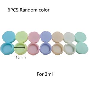 EELHOE | 【M】6Pcs Glass Vials Protective Silicone Caps Leakproof Reusable For Insulin Bottles Eyeshadow Cream Containers