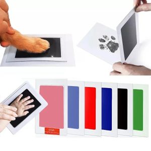 Dog Cat Footprint Pad Paw Print Ink Kit Pad Baby Handprint Stamp Safe Non-toxic Mess-free Printing DIY Easy Clean Pet Souvenir