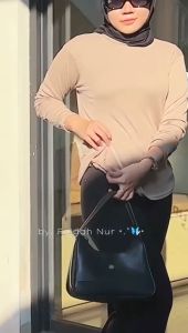 Blouse Serut Top Wanita Premium Knit Elegant Outfit Atasan Basic Kekinian Terbaru Smiles Basic