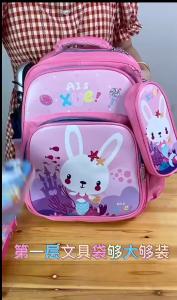 กระเป๋าเป้สะพายลายการ์ตูน กระเป๋านักเรียนใบใหญ่ สีน่ารัก สดใส เหมาะกับเด็กๆ สินค้าพร้อมส่งในไทย พร้อมส่ง 🚚💨