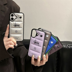 Fashionable Waterproof Durable down Jacket Style iPhone Case for Apple 16Promax 17 Autumn Winter Full Cover Anti-Fall Matte Finish