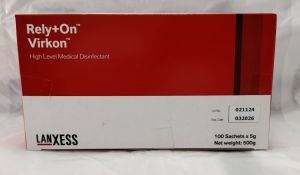 Rely+On Virkon LANXESSบรรจุ100ซอง/กล่อง ขายแบบยกกล่อง EXP03-2026