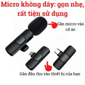 Micro Livestream thu âm không dây chuyên nghiệp cho iOS Android