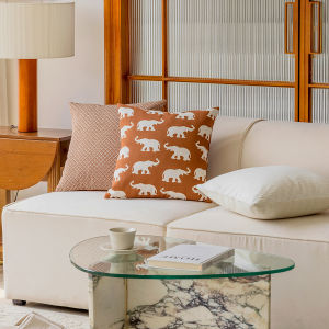 Orange Modern Nordic Pillow Case