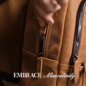 Reven Leather Jakarta - PROMO Terbaru Outlander Backpack Tas Ransel Pria Kulit Sapi Awet Kekinian Ada Aksen Laptop Kuliah Kerja