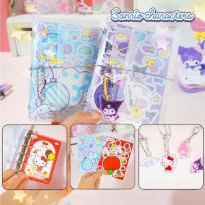 Sanrio | Genuine 80 Sheets Sanrio Loose-Leaf Notebook Book for Students Writing Hello Kitty Kuromi Cinnamoroll Stationery School Supplies