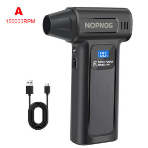 130000/150000RPM Air Blower Turbo Blowing Fan Household Air Duster Garden Clean Car Snow Removal Electric Inflator Pump Nozzles