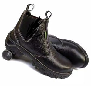 Sepatu safety Pria Kulit Stand Horse 805 Safety Shoes Proyek Sepatu Kerja Lapangan ujung besi