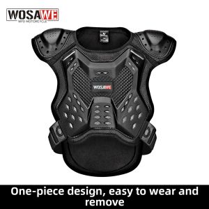 WOSAWE | Wosave Motorcycle Sports Protective Gear Set For Kids Inline Skating Balance Car Back Elbow Knee Protector Chest Guard