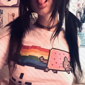 Summer 2000s Y2k Style Aesthetic Goth Women Harajuku Short Sleeve T-shirt Graphic Pattern Fairy Grunge Clothing Y2k Tee Tops