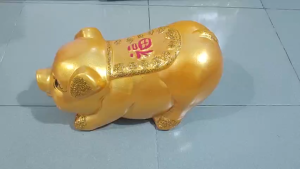 Heo đất heo cát tường heo mọi đất lợn đất cát tường size lớn 38cm