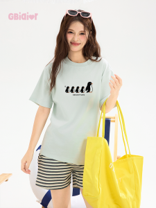 Gbiaior | Summer Loose Penguin Print Casual T-Shirt