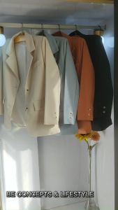 (BE Concepts & Lifestyle) Women’s Quality Light Coat Blazer Boxxy Style with Inner Lining & Pockets