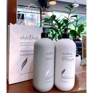 Cặp Dầu Gội Xả Elybiohair Collagen | Giảm Rụng Tóc Nhanh mọc tóc. Phục Hồi Tóc Khô Xơ Hư Tổn. Hàng Chính Hãng Camy