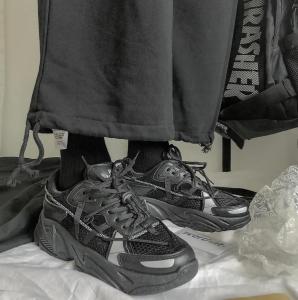 Mens Dad Shoes Trendy Thick Bottom Functionality Spring 2024 Popular Versatile Fashionable Mesh Upper Sporty Casual Sneakers