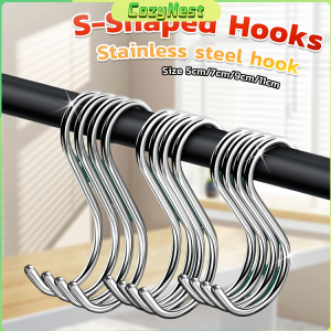 C.N. Stainless Steel Hooks Metal S-Shaped Multi-Purpose Hooks for Work Shop Home Kitchen Bathroom