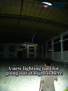 SMILING SHARK TIP157 LED Mini Flashlight COB Keychain Light 7Mode With Red Blue Strobe Type-c Rechargeable Small Torch Light Waterproof Outdoor Emergency