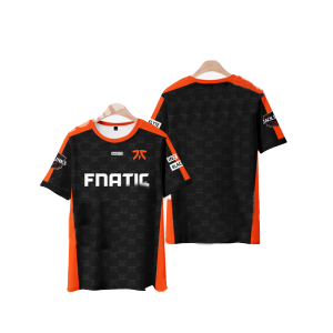 FNATIC Valorant Team Uniform Short Sleeve T-Shirt Alfajer Boaster Loose Fit Casual Style Polyester Fiber Quick Dry round Neck