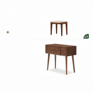YUANSHI YUANSU | Real Wood Small Modern Nordic Dressing Table