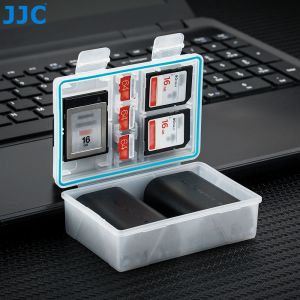 JJC Camera Battery Protective Case with Extra SD/MSD/XQD Card Slots for Sony NP-FW50 FZ100Canon LP-E6LP-E6NLP-E8LP-E17Nikon EN-EL14AEN-EL15Panasonic DMW-BLF19DMW-BLG10DMW-BLC12Fujifilm NP-W126/126S/235NP-T125