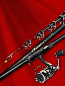 JINGZHANLI | Durable Lightweight Fishing Rod Carbon Fiber With Large Guide Rings