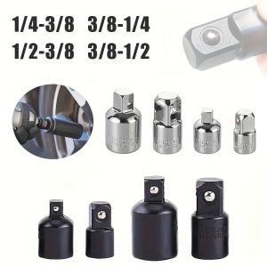 4pcs Socket Adapter Head Ratchet Wrench Adapter Head Conversion Convert 1/4 3/8 1/2 Drive Locking Adapter for Impact Wrench