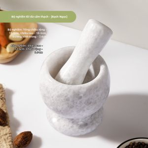Dụng Cụ Ép Tỏi Bằng Đá Marble Thiên Nhiên