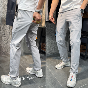 Leavo Johnson Italian Luxury Lightweight Mens Casual Pants Breathable Tailored Spring Summer Straight Leg Fashion Urban Jeans