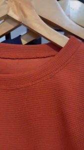 Waffle Cotton Plain Basic Comfortable Round Neck T-Shirt for Men