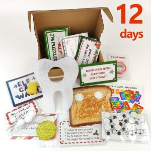 24-Day Elf Kit with 24 Elf Props&12 Elf Activities-Christmas Elf Countdown Calendar with Elf HouseElf FoodElf Crafts and Games