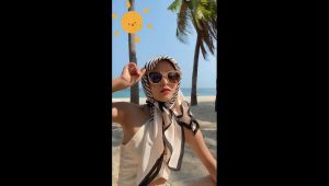 Reviln ผ้าพันคอ ผ้าคลุมไหล่ สไตล์โบฮีเมียน ไหล่ ผ้าพันคอ Silk Scarf