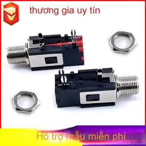 EELHOE | [NC]2Pcs 6.35mm Audio Headphone Jack 1/4 inch 5 Pin Audio Microphone Female Socket Panel Mount Solder Conenctor[NC]