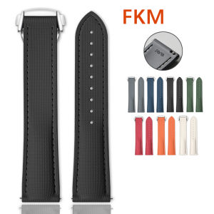 Fluoro Rubber Strap for Omega Seamaster 18/20/21/22/24mm FKM Quick Release Universal Watch Band Accessories for Rolex for Tudor