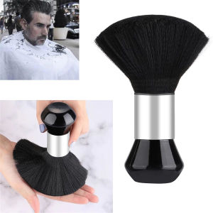 BarberTop High Quality Black Cosmetic Hairdressing Sweeping Neck Hair Cleaning Duster Hair Cutting Brush For Barbershop Hair Cut Brush