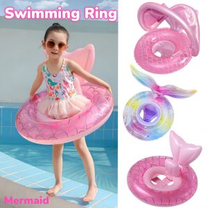 0-5 Years Old Kids Safety Swimming Ring Fashion Mermaid Buoyancy Inflatable Baby Floating Swimming Seat
