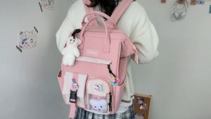 Deere Jack กระเป๋านักเรียน กระเป๋านักเรียนประถม กระเป๋านักเรียนหญิง Nylon กระเป๋านักเรียน กระเป๋านักเรียนหญิง กระเป๋านรมัธยม กระเป๋าไปเรียน