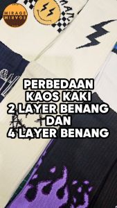 Kaos Kaki Oldschool - Kaos Kaki Karakter Grumpy Face - 4LAYER BENANG - K86