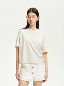 Vero Moda | Áo Thun Tay Ngắn Mới Có Thêu Chữ Và Lưng Hở
